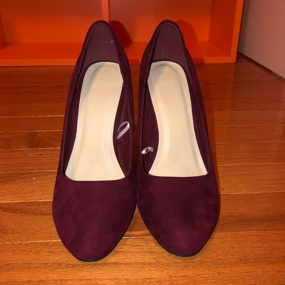 Burgundy heels